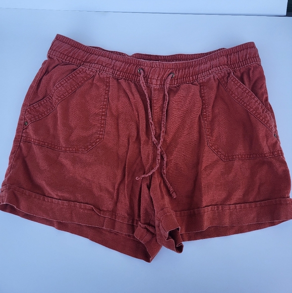 George Pants - George Brick Red Relaxed Shorts